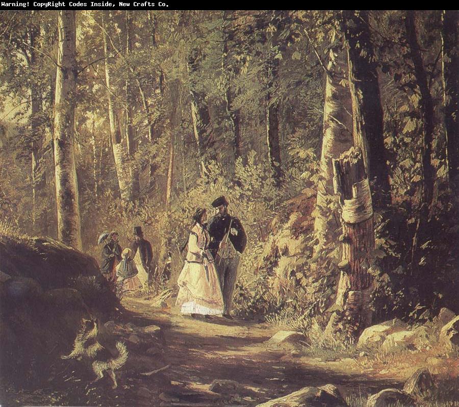 Ivan Shishkin A Stroll in the Forest